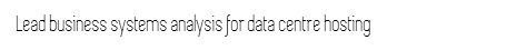 Data Centre Hosting