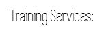 Training Services